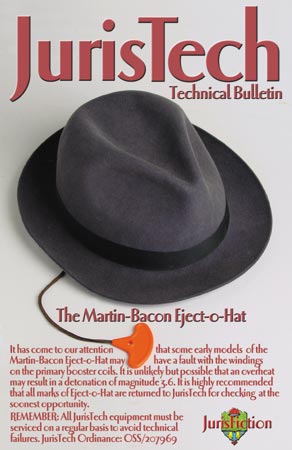 Eject-o-Hat Technical Bulletin (postcard)
