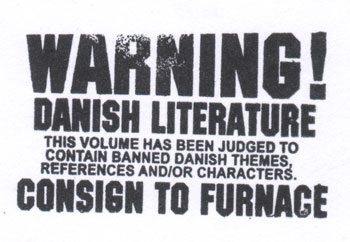 Bookstamp: 'Danish Literature Warning' 
