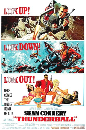 the poster for thunderball