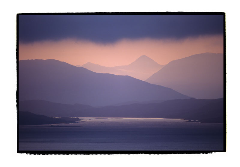 Early morning on Skye, Scotland, 2007. Mamiya 645, 500mm telephoto, Kodak reversal film.